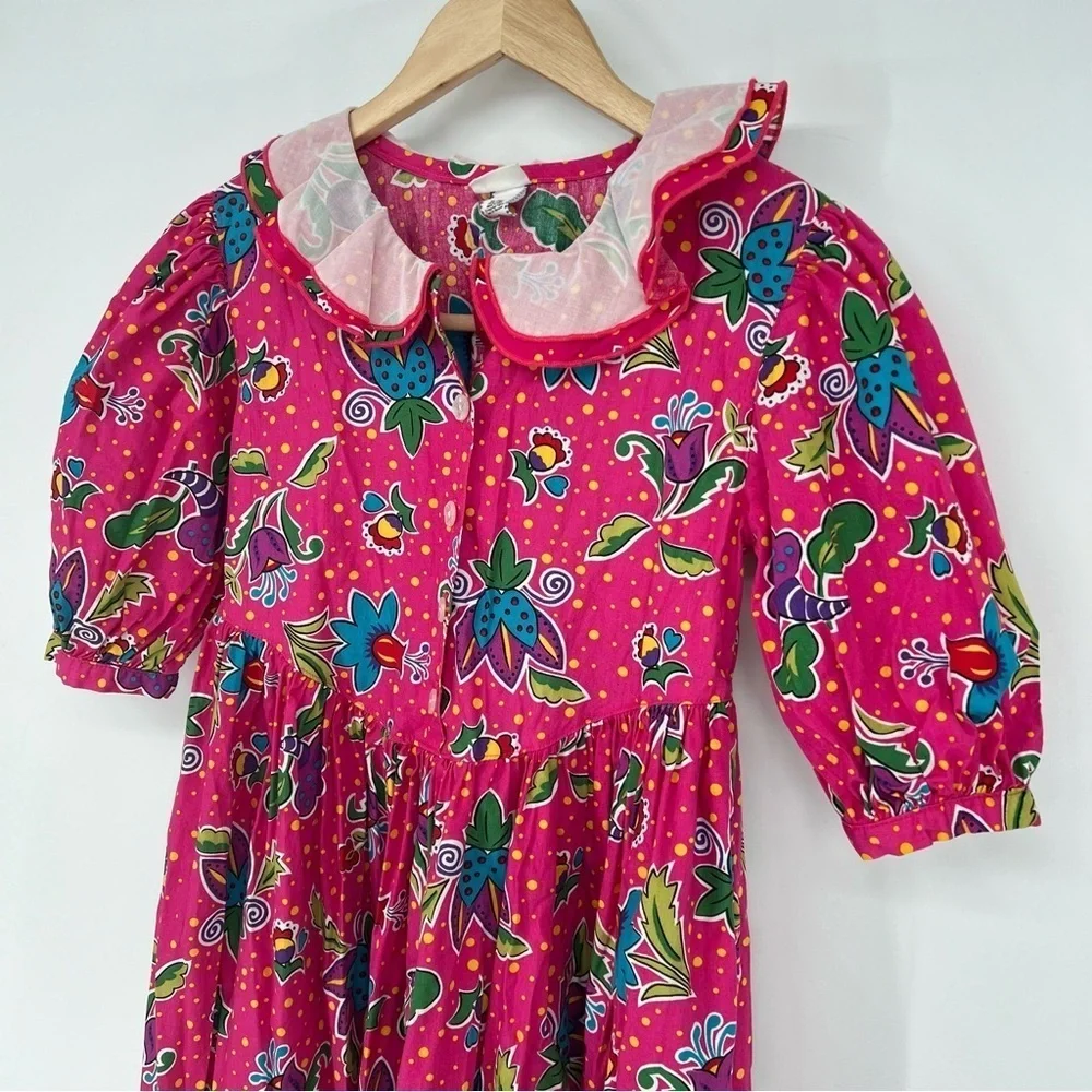 Hanna Andersson Beautiful‎ Peter Pan Collar Encanto Look Dress
